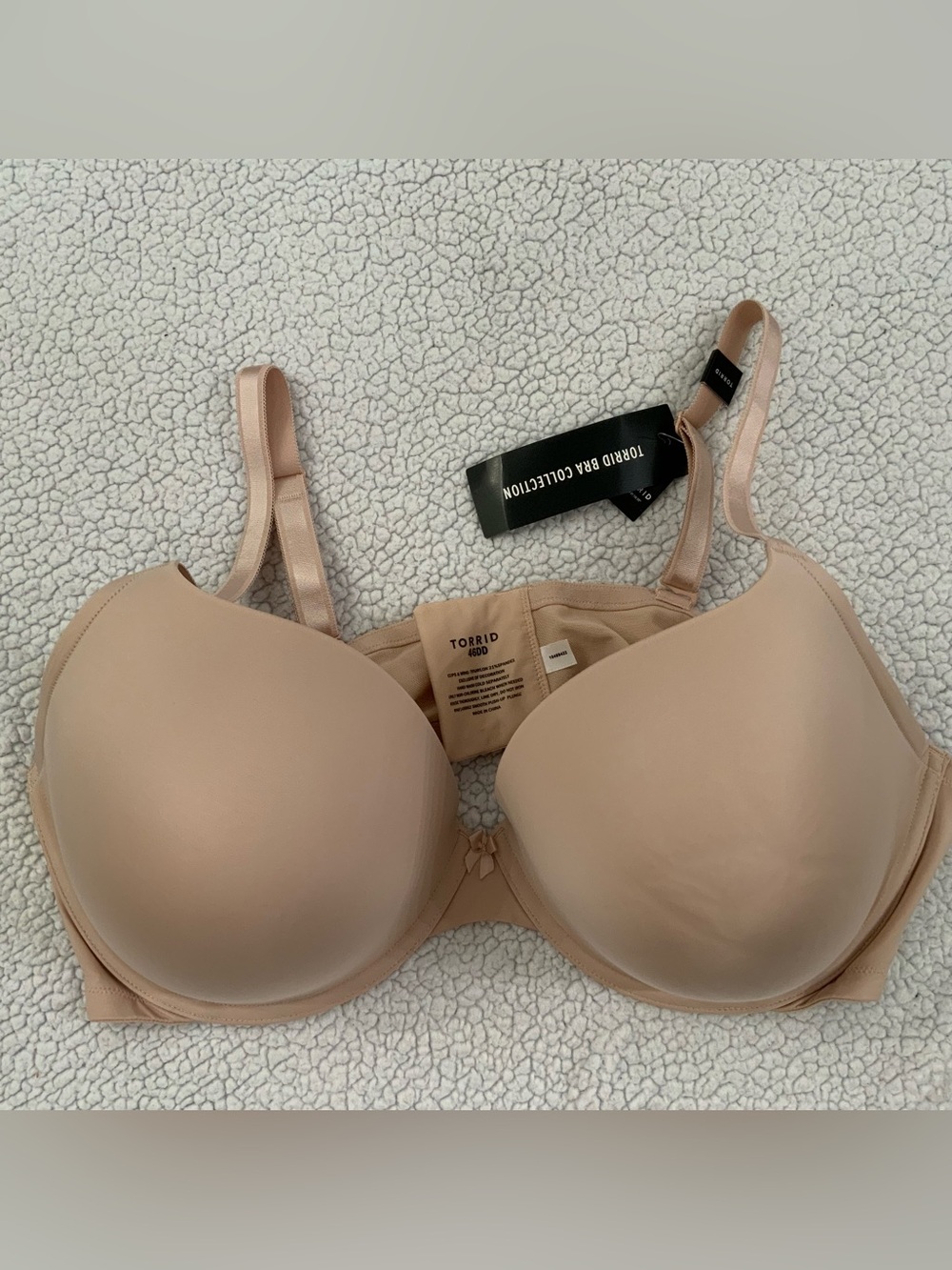Torrid Curve Bra Push Up Plunge Beige Women 46DD Lined Underwire New With Tags